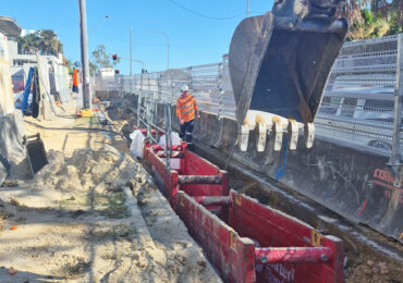 Civil plumbing gold coast with excavation and shoring boxes
